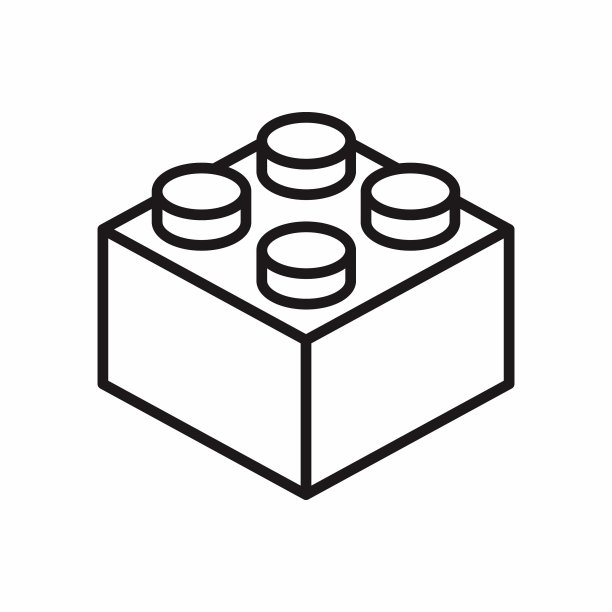 砖轮廓样式图标图片下载