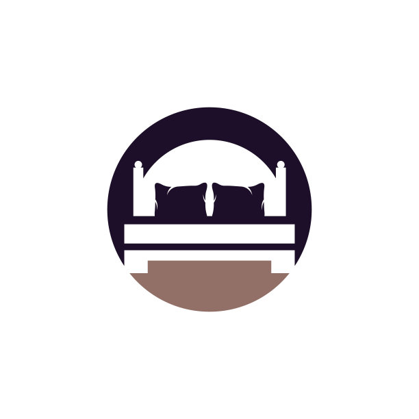 床矢量标志设计。图片下载