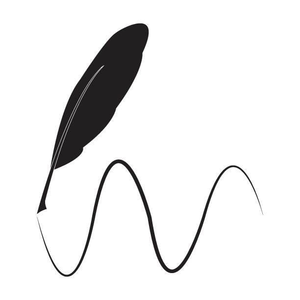 羽毛笔标志图片下载