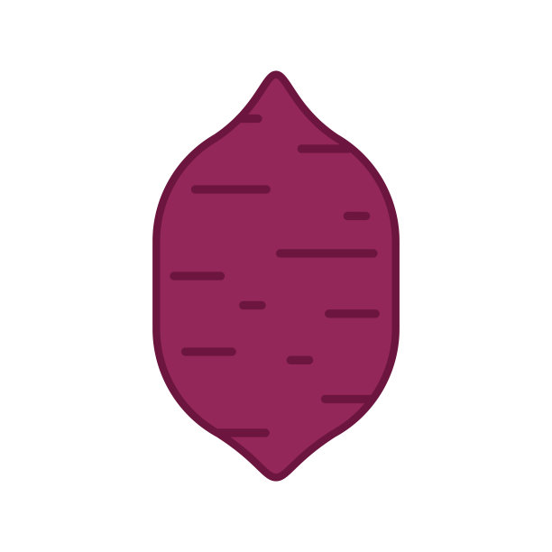 红薯。有机健康蔬菜。新鲜的天然根。在矢量卡通平面风格。烤红薯。日本红薯。图片下载