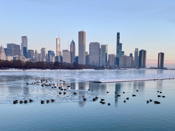 芝加哥的冬天图片下载