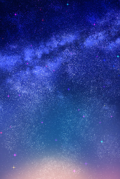 美丽的夜空背景插图图片下载