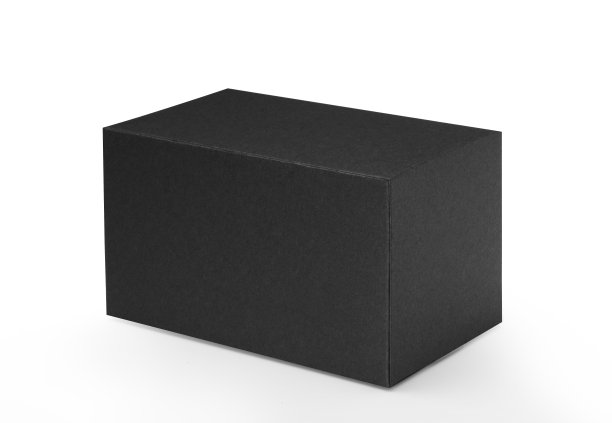 黑盒子在白色背景与剪切路径图片下载