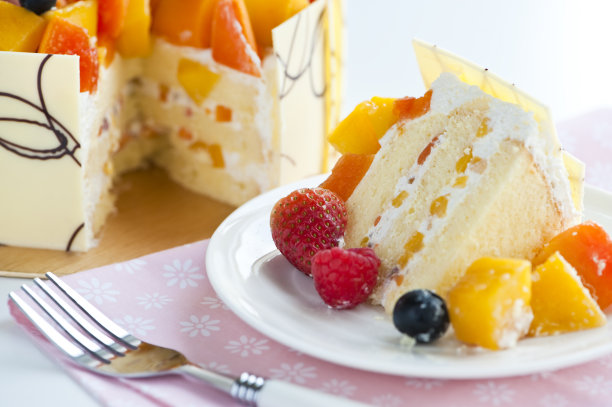 水果奶油蛋糕图片下载