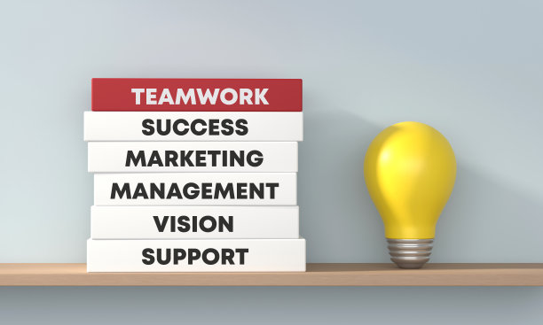 书架上有带灯泡的书图片下载