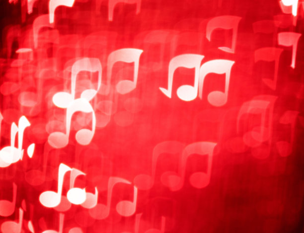 背景与音符离焦图片下载