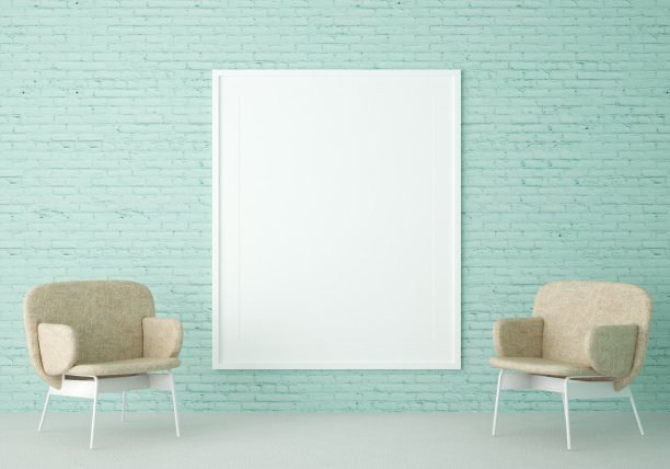 三维设计的客厅室内框架模型图片下载