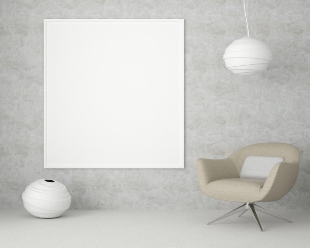 三维设计的客厅室内框架模型图片下载