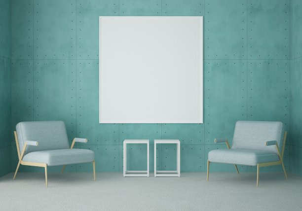 三维设计的客厅室内框架模型图片下载