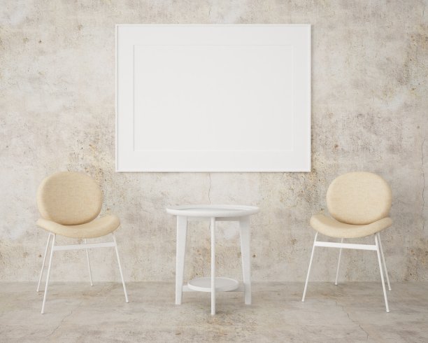 三维设计的客厅室内框架模型图片下载