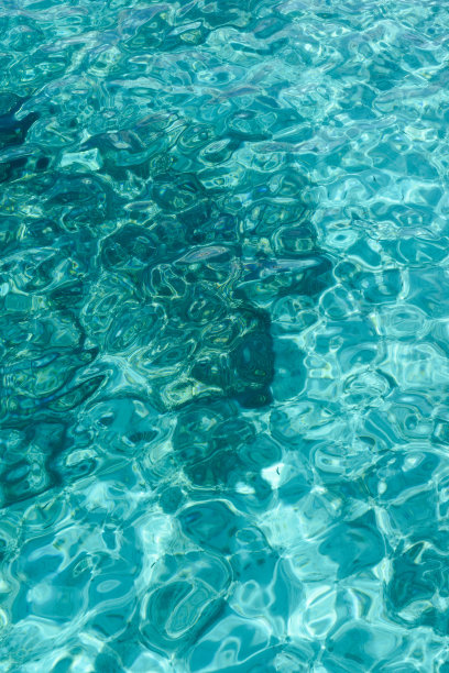 垂直水抽象背景清澈蓝色的海洋与波纹图片下载