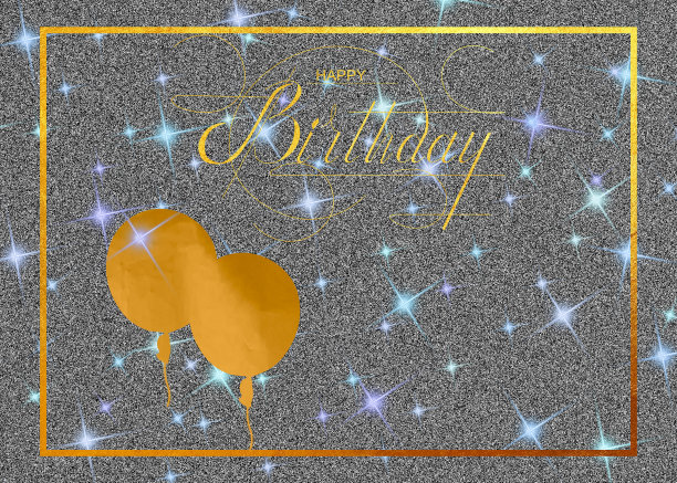 漂亮的生日贺卡。成人和儿童。三维演示图片下载