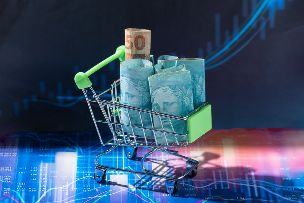 购物车里有巴西货币图片下载