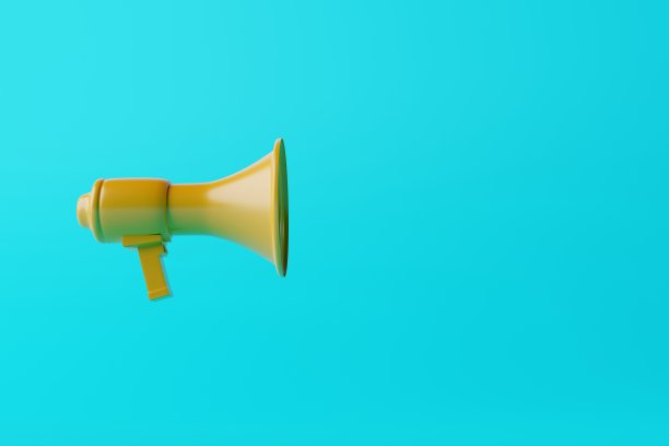 背景有扩音器。图片下载