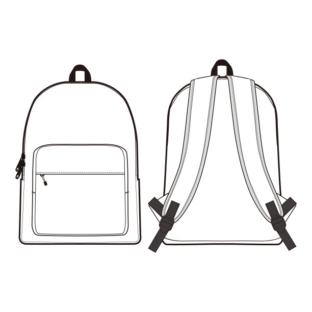 时尚平面素描设计图片下载