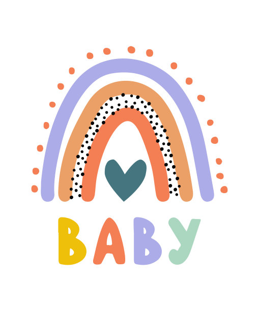 一套天气主题矢量插图中性颜色。为托儿所装饰，海报，横幅，贺卡，和更多。图片下载