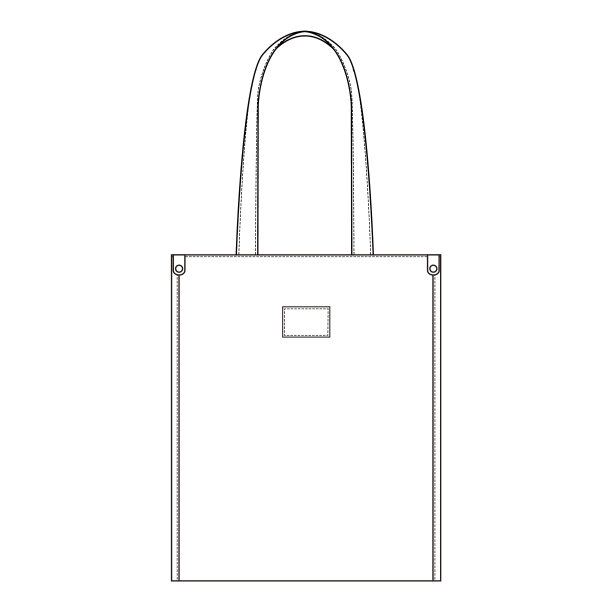 帆布生态可重复使用袋时尚平面素描图片下载