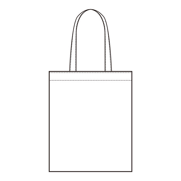 帆布生态可重复使用袋时尚平面素描图片下载