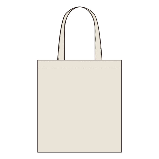 帆布生态可重复使用袋时尚平面素描图片下载