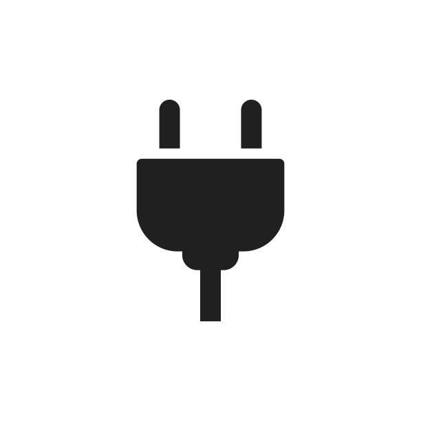 插头图标矢量设计插图图片下载