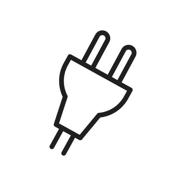 插头图标矢量设计插图图片下载