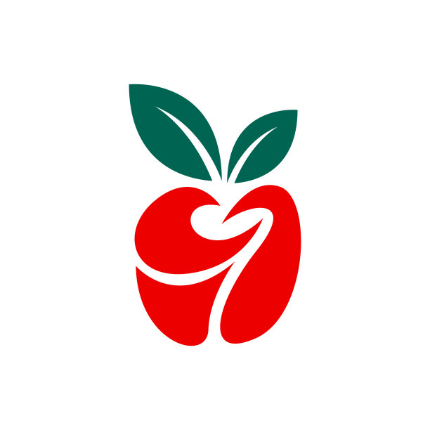 苹果水果Logo模板向量图片下载