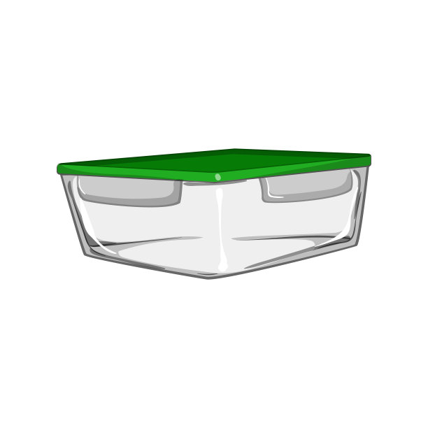 食品玻璃容器卡通矢量插图图片下载