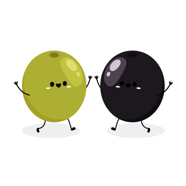 绿色和黑色橄榄向量。橄榄字设计。墙纸。图片下载