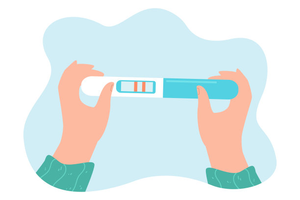 女性手部妊娠试验呈阳性图片下载