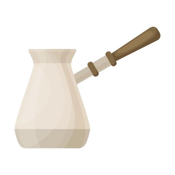 土耳其咖啡机，咖啡机。矢量插图的现代或复古设备的浓缩咖啡和摩卡饮料图片下载