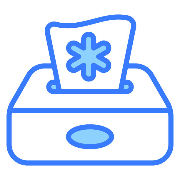 纸巾盒医疗保健医疗，矢量图形插图图标。图片下载