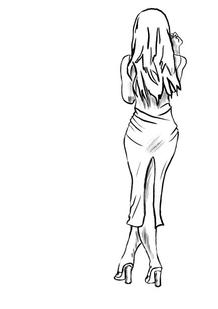 一个穿着红衣服的年轻美女图片下载