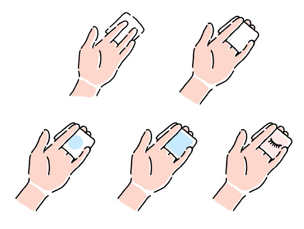 手部插画关于护肤和美容。图片下载