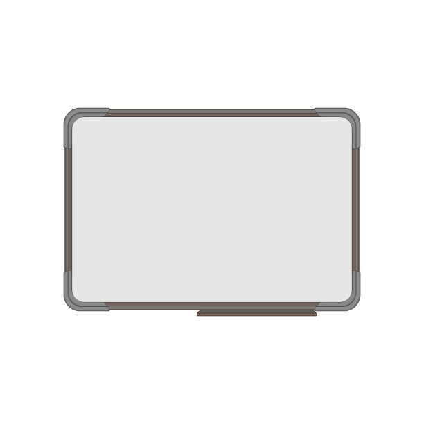 空白白板学校卡通矢量插图图片下载