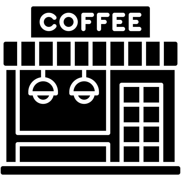 咖啡馆，咖啡店或咖啡图标图片下载