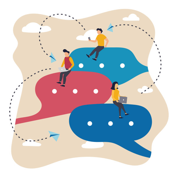 头脑风暴。矢量插图。艺术设计与员工、商人在工作过程中。商业理念，职业发展，伙伴关系，团队合作，创新的商业方法图片下载