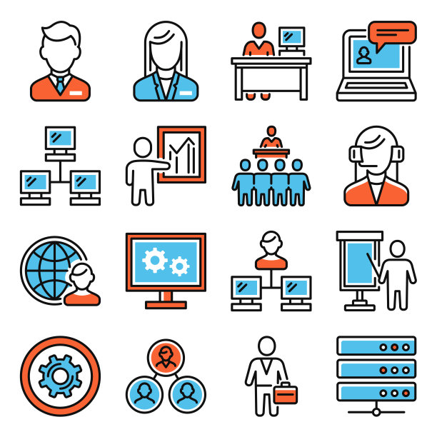 管理员图标设置为白色背景。向量图片下载