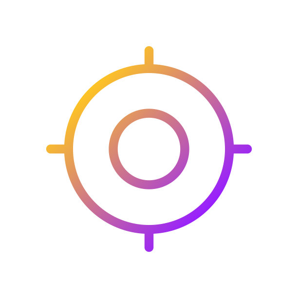 目标像素完美梯度线性ui图标图片下载