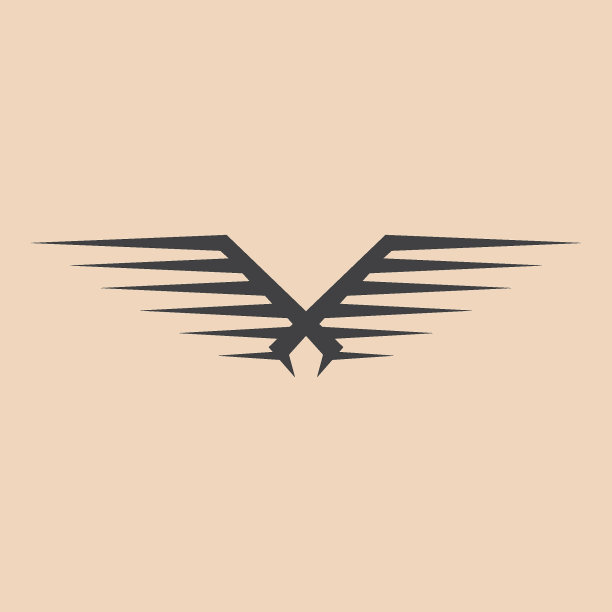 机翼插画设计图片下载