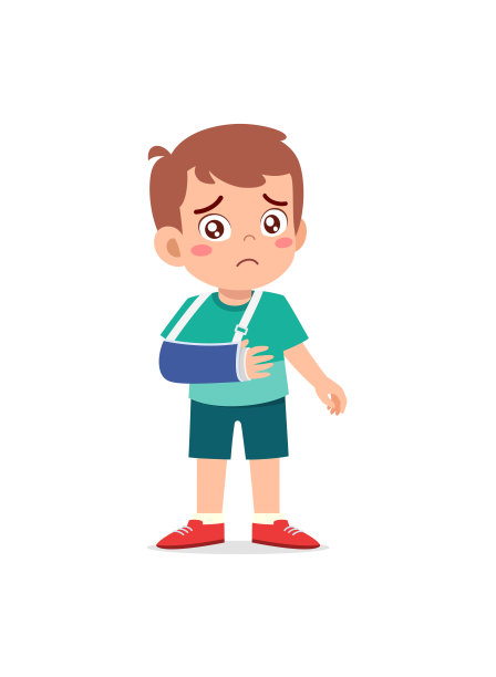 有个小孩意外骨折了图片下载