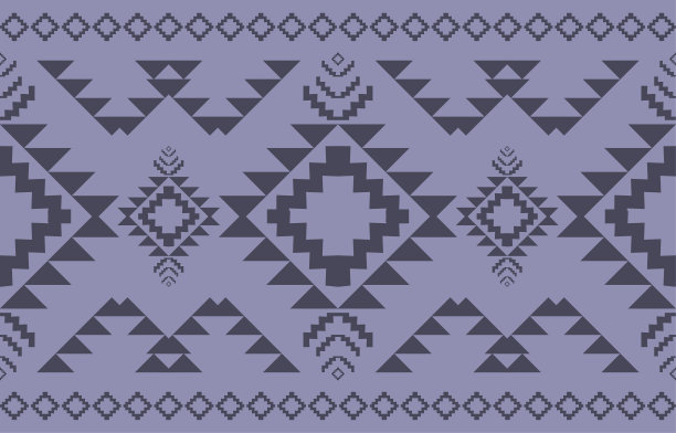 纳瓦霍印第安人织物无缝图案，几何部落民族传统背景，设计元素，设计为地毯，墙纸，服装，地毯，室内，刺绣矢量插画。图片下载