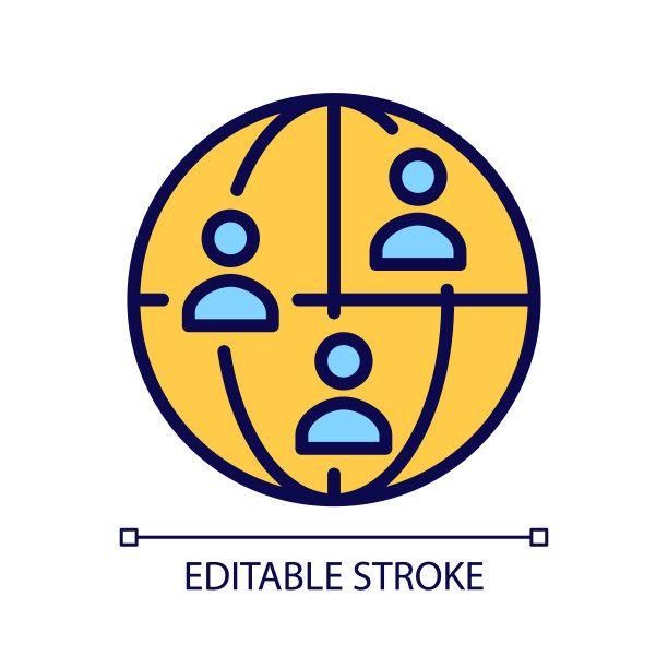 全球人口像素完美的RGB颜色图标图片下载