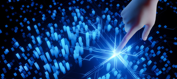 3D渲染，手触摸数字hud界面未来图片下载