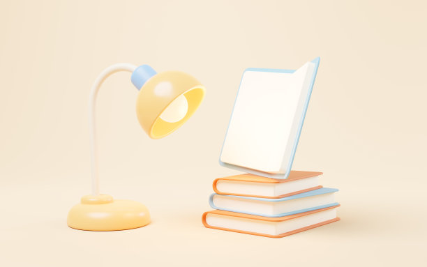 卡通风格的书，3d渲染。图片下载