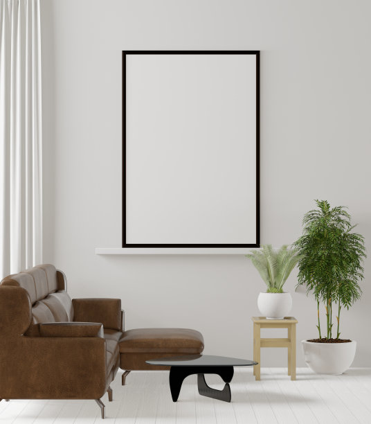 客厅三维室内设计和模型框架图片下载