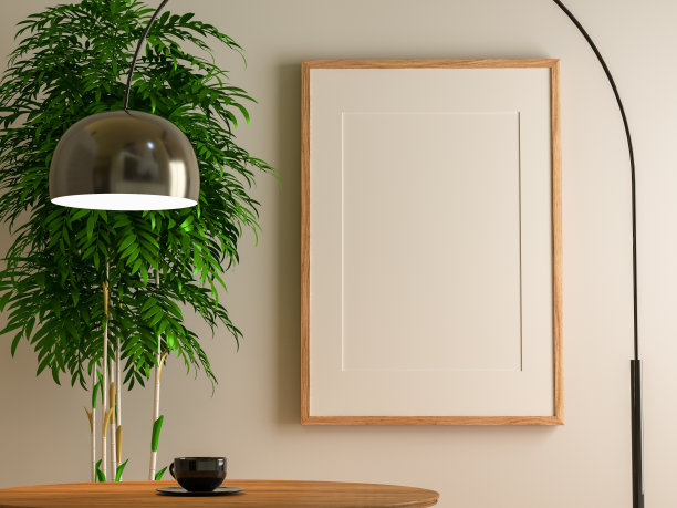 客厅三维室内设计和模型框架图片下载