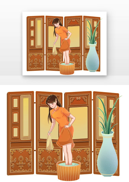 女人泡脚图片下载