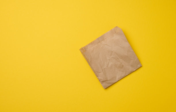 黄底牛皮纸工艺袋食品包装用图片下载