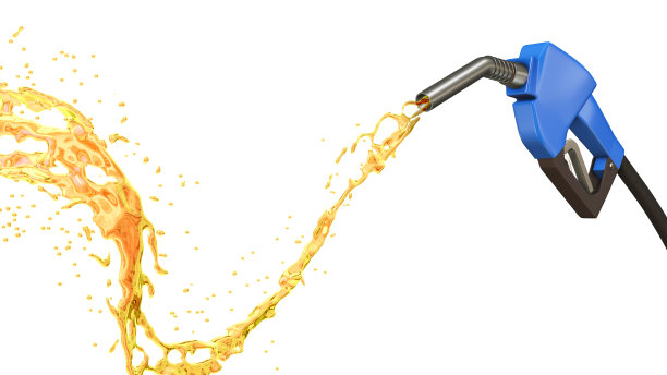 汽油从泵中喷涌而出图片下载