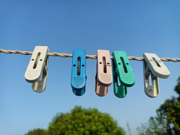 布夹，塑料布干燥夹，针在绳子上，图片下载